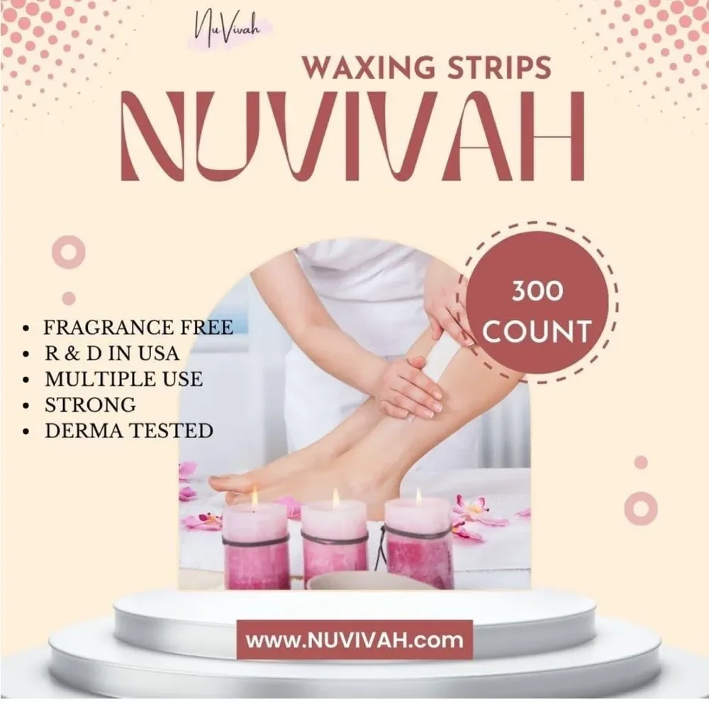 Non-Woven Hair Removing Waxing Strips Large (2.76 x 7.88 Inches) 300 Pack
